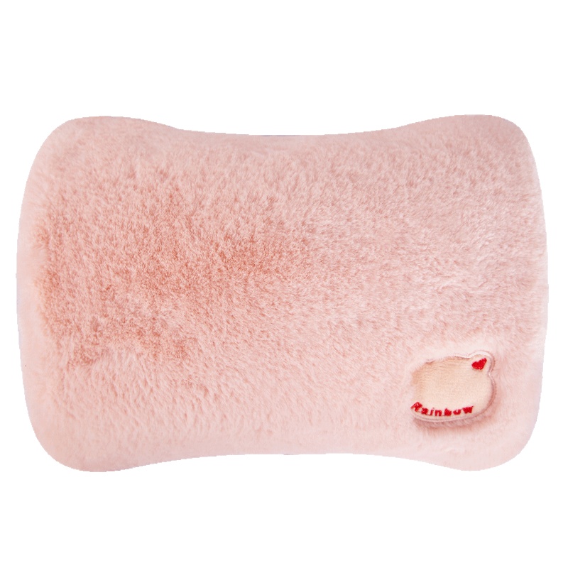 彩虹(RAINBOW)电热暖手宝插电式暖水袋兔毛绒暖宝宝充电式热水袋安全防爆暖肚暖脚炉电暖器官方旗舰店正品325-XF