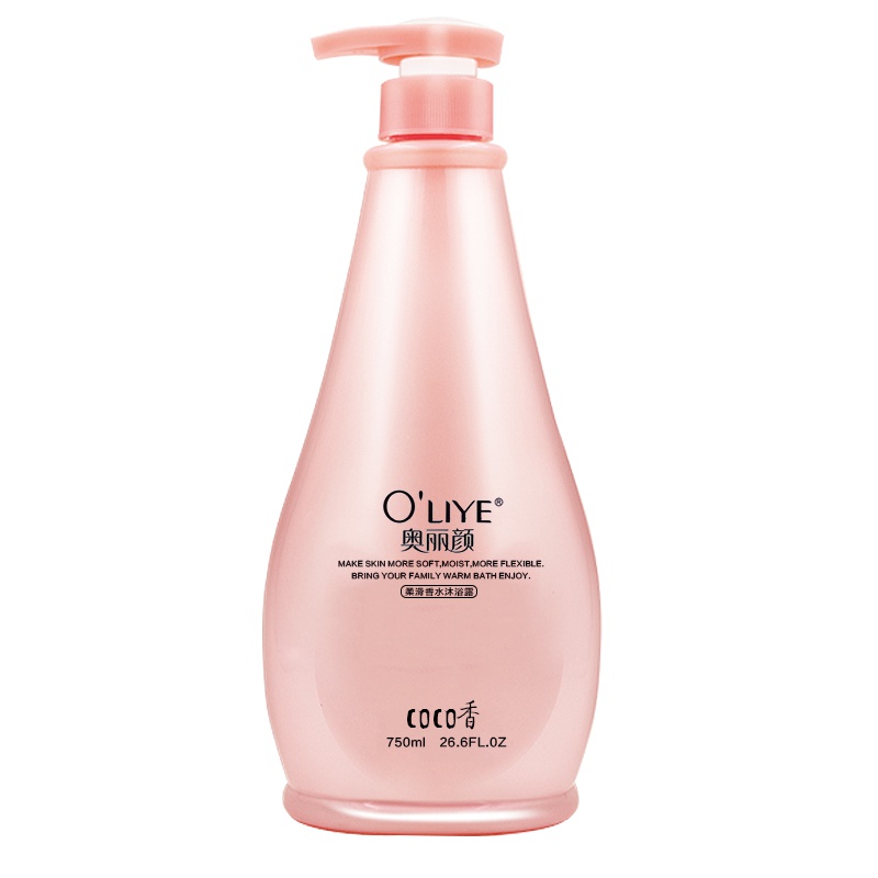 奥丽颜 coco柔滑香水沐浴露750ml 深层滋养补水缓解干燥 洁净肌肤 四季常用 适合所有肌肤