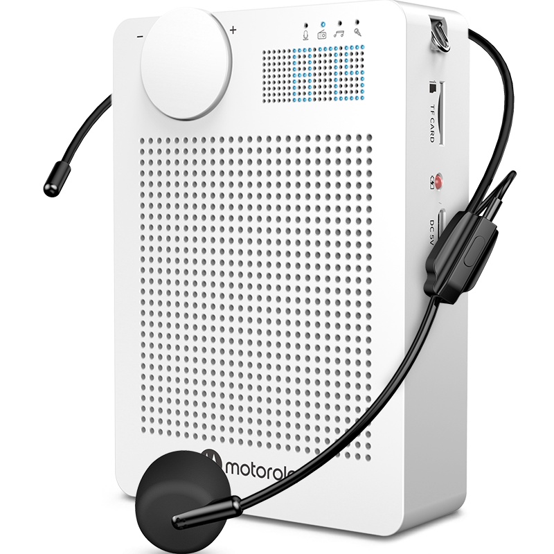 摩托罗拉(Motorola)VA100插卡扩音音箱 小蜜蜂扩音器 教学专用 便携式插卡音响 扩音器喇叭导游话筒FM收音机