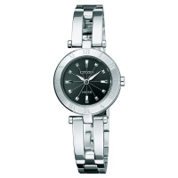 NA15-1571C西铁城 黑盘 钢带石英光能女表