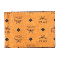 MCM 男士棕色人造革卡包卡套证件夹送男友 MXC8SVI67CO001