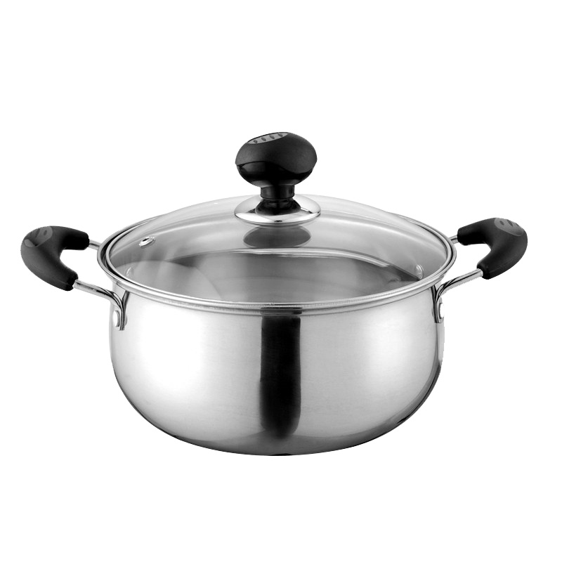 爱仕达(ASD)汤锅20CM双耳炖锅煮锅煲汤煮粥煮面小锅子 燃气电磁炉通用锅具WG1720