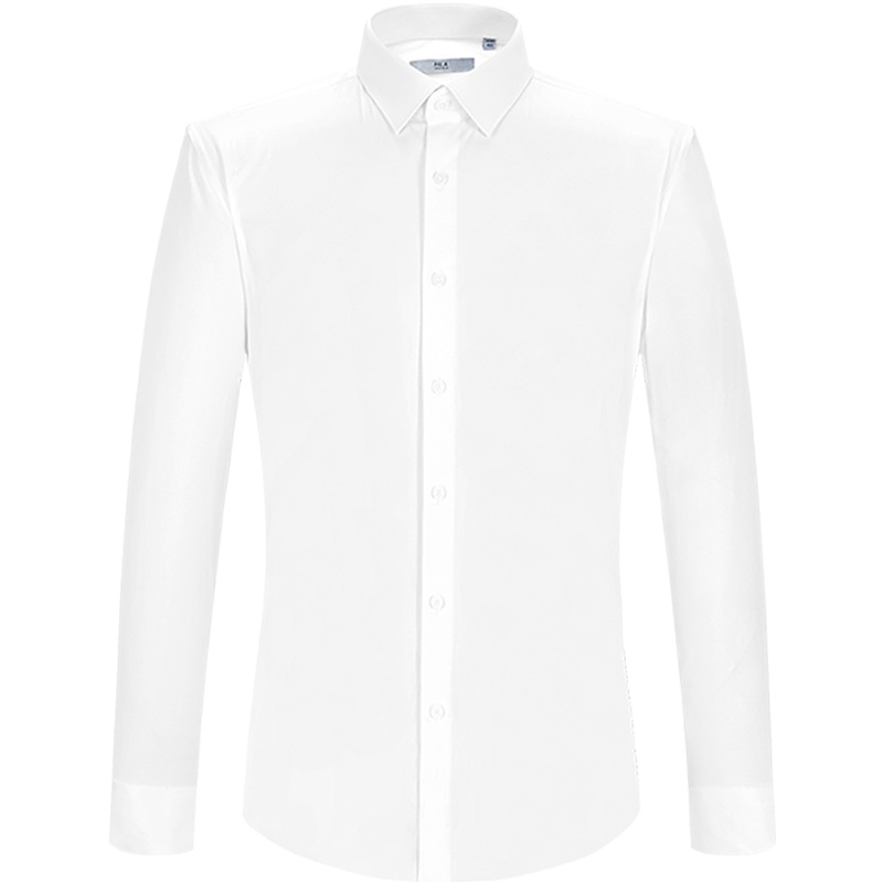 HLA海澜之家商务正装衬衫2019秋季绅士净色长袖衬衫男HNCAD3R046A