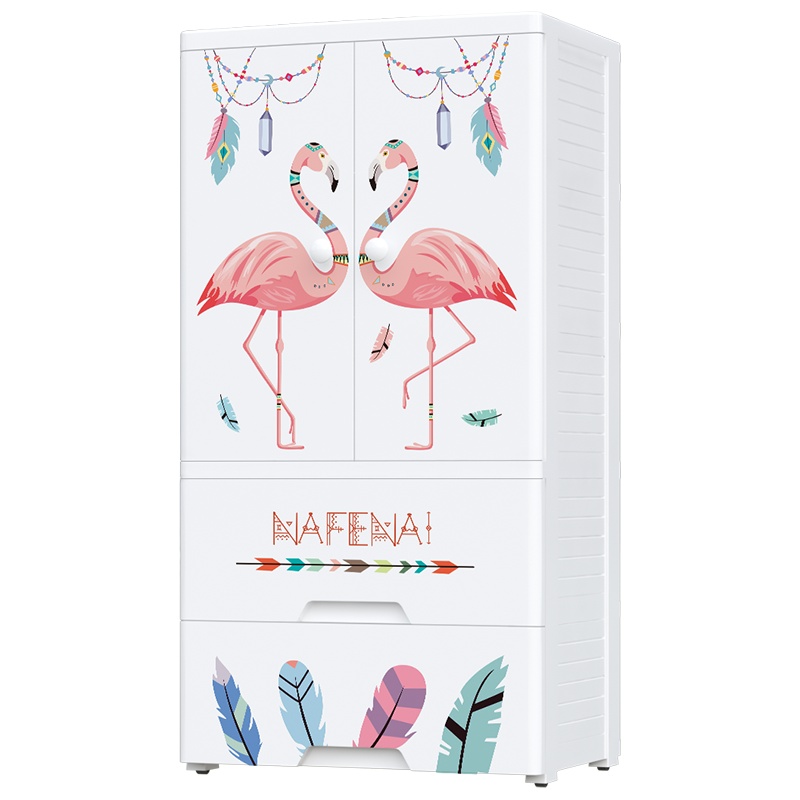 单爱 衣服收纳柜宿舍储物柜简易衣物储衣橱省空间小孩儿童衣服柜子