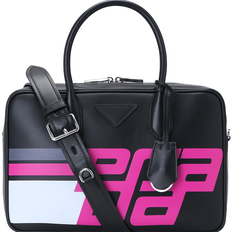 Prada 手拎包 1BB045 OS1 PVC/牛皮革