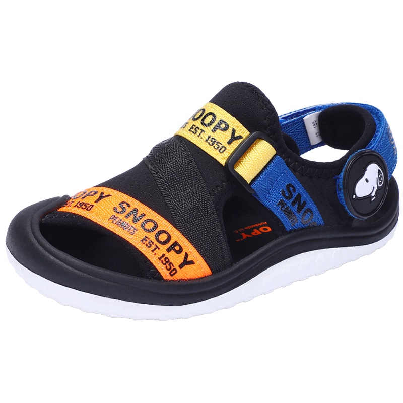 史努比童鞋男童凉鞋包头防踢夏季儿童凉鞋中小童沙滩凉鞋韩版