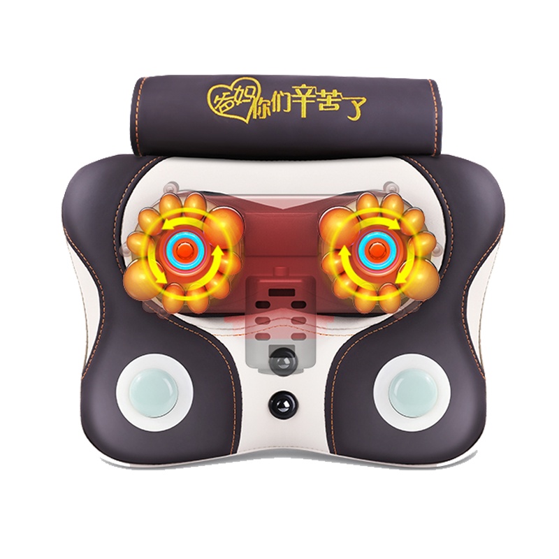 奕佳（YIJIA） 颈椎按摩枕头按摩仪器揉捏颈部脖子肩部背部腰部电动多功能家用靠垫全身