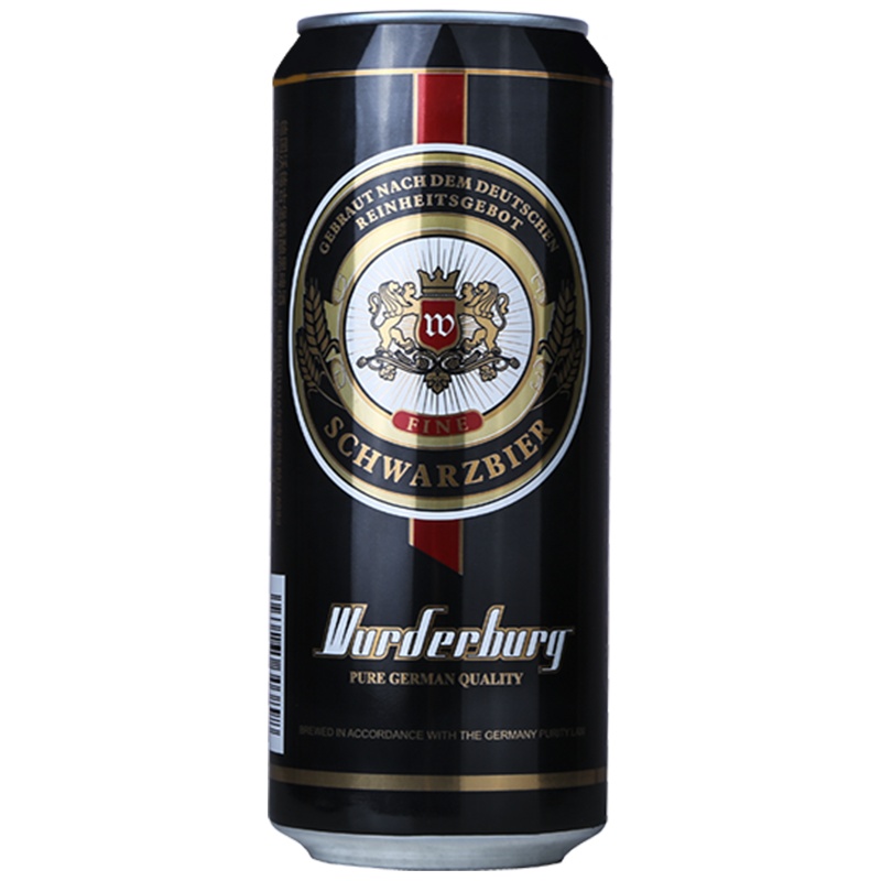 沃德古堡wurderburg 1516德国小麦精酿黑啤酒500mL*12听国产整箱装原浆浑浊型