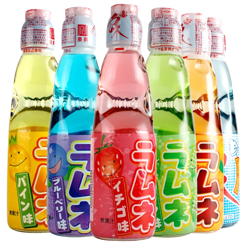 日本进口 哈达 多口味汽水体验装(随机装5口味)200ml*5瓶