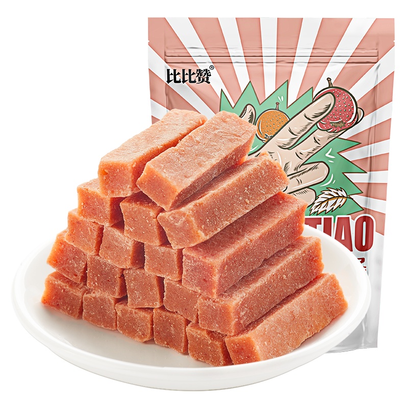 [99元任选12件]欧贝拉山楂条500g袋装果丹皮干片果脯蜜饯山楂糕儿童休闲零食内置小吃整袋装