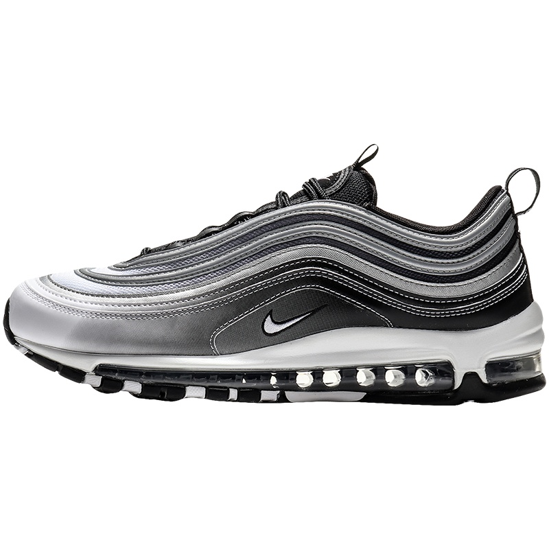耐克男鞋休闲鞋AIR MAX 97黑白渐变子弹气垫运动鞋921733