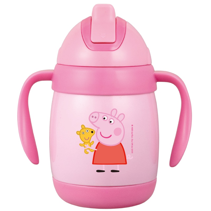 日本泰福高(TAFUCO)小猪佩奇宝宝水杯幼儿水杯儿童水杯儿童保温杯婴儿水杯学饮杯吸管杯
