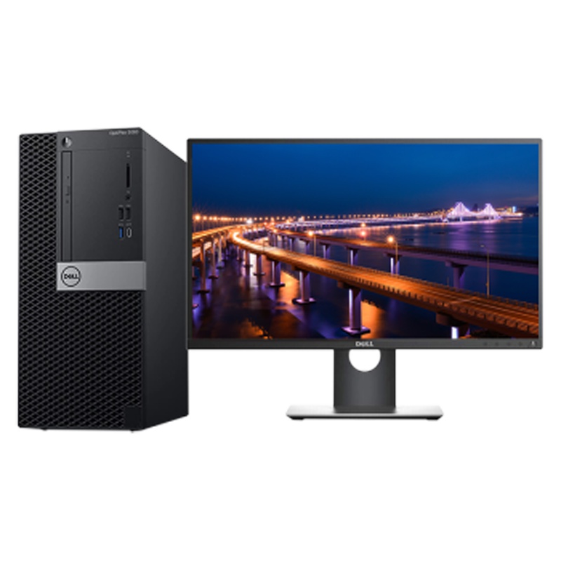 戴尔(DELL)5060台式电脑I5-8500 4G 1T+128G固 刻录 集显 Win10神州网信 21.5寸 3年
