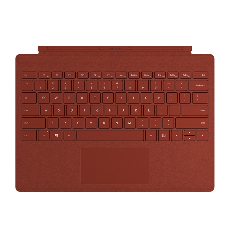 微软(Microsoft) Surface Pro 系列 波比红 特制版专业键盘盖 Pro7 Pro6 Pro 原装键盘