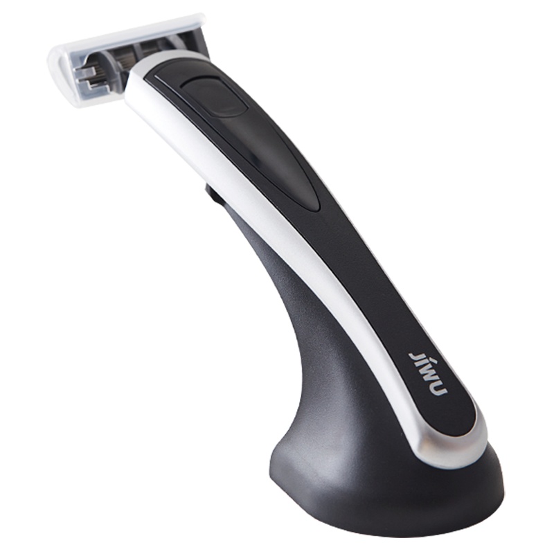 苏宁极物 手动剃须刀 男士剃须刀套装 刮胡刀正品男士1刀架2刀头1硅胶外套1磁吸底座