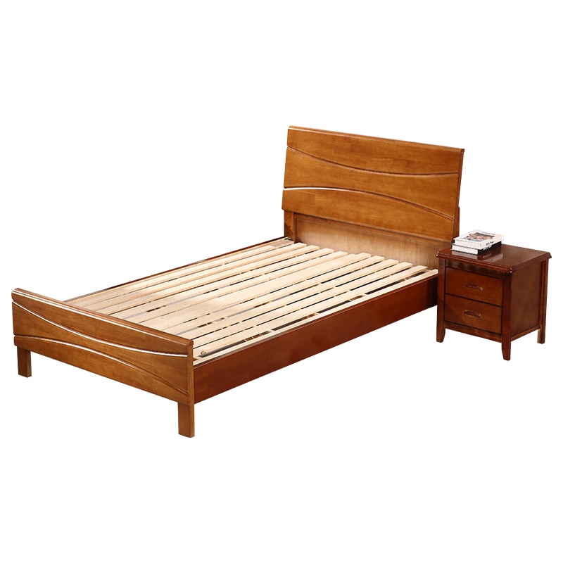 [红心家居] 实木床1.5米经济型现代中式双人床