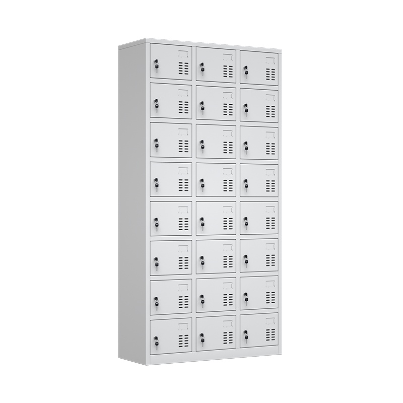 星岛钢制更衣柜员工储物柜文件柜浴室鞋柜铁皮柜落地凭证柜带锁存包柜24门更衣柜