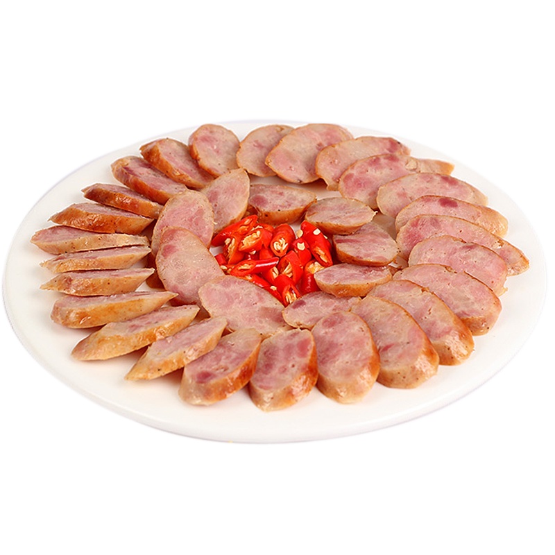 暖男厨房 手工烤肠香肠原味黑椒香肠热狗火腿肠200g*5