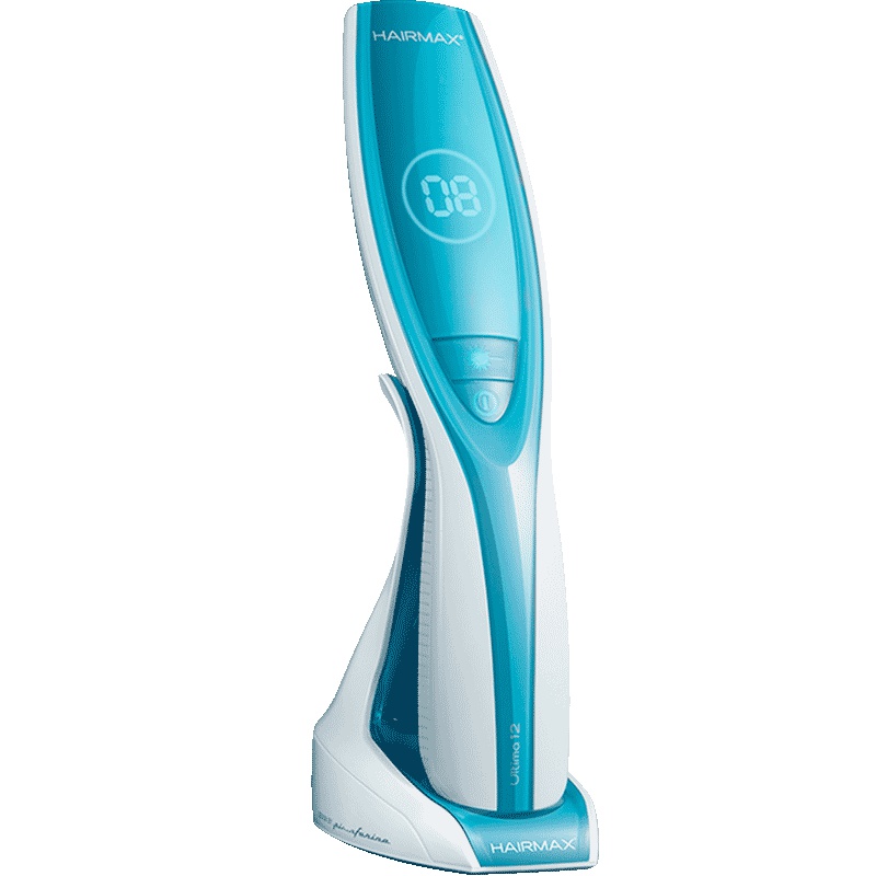 HAIRMAX Ultima 12激光健发梳防脱控油生发仪红光密发负离子光学梳子生发梳美发器美发梳美国自动断电白色充电式