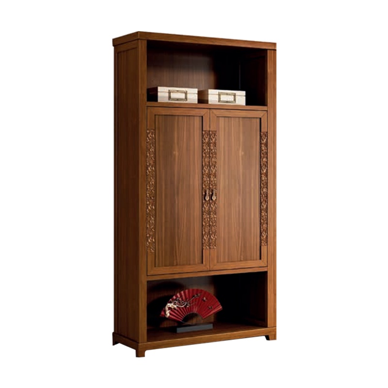 钜晟 胡桃实木办公柜1.0米左两门对开文件柜胡桃实木资料柜JS-GLZW-4102L