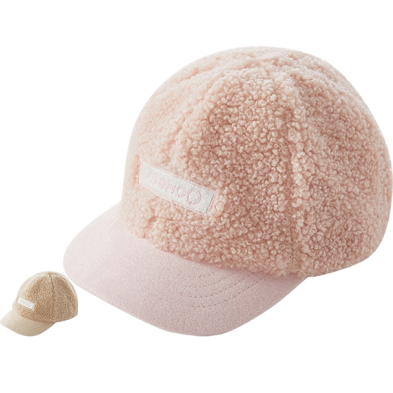 英氏儿童帽子女童遮阳印花毛绒休闲帽YRPEJ30067A01 2020新款秋装