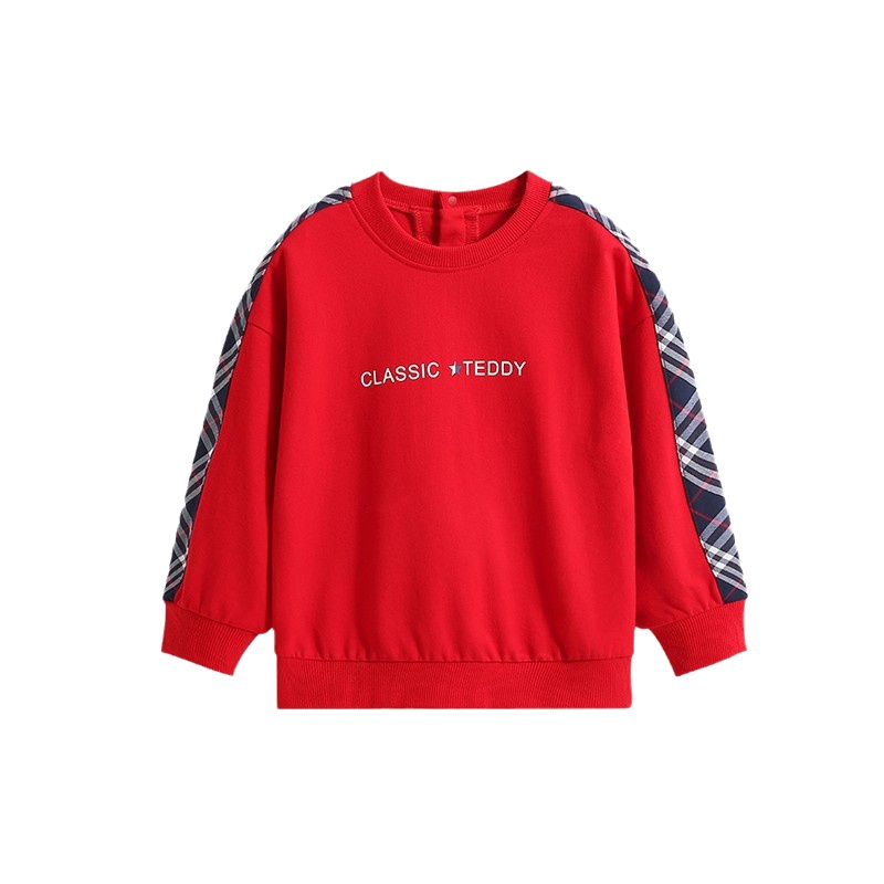 精典泰迪儿童卫衣男童运动休闲上衣男孩衣服宝宝外出服