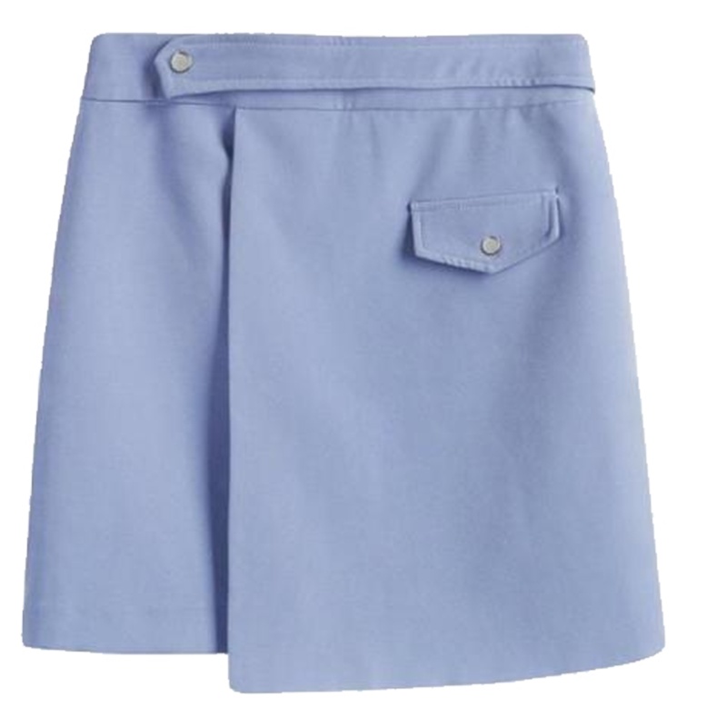 【热卖】拉夏贝尔收腰腰带裙子秋冬款不规则拉链a字韩版包臀一步半身裙女30081550