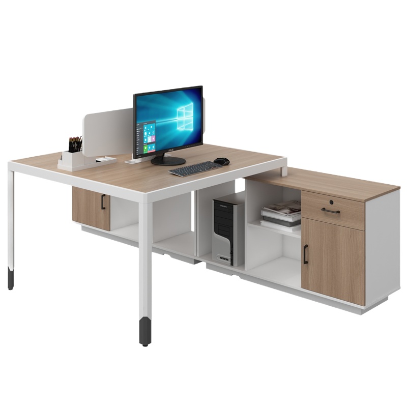 匡大办公桌 现代简约员工桌 1.4米双人位职员桌 KDT-FP688A-2