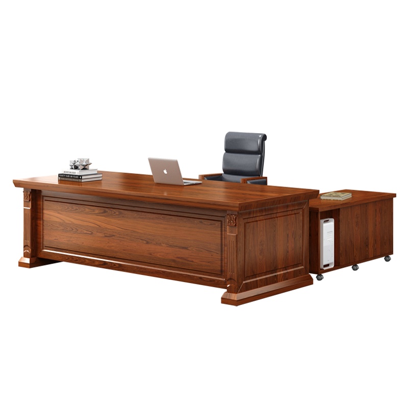 卓澳(ZHUOAO)老板桌总裁桌主管桌现代简约实木贴皮经理办公桌