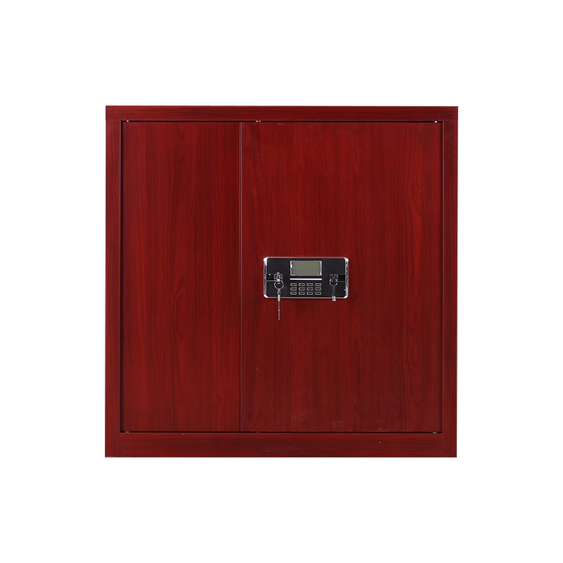 振奥 钢制电子保密柜密码档案柜资料办公柜保密文件铁皮柜 单节仿木纹内二抽电子密码锁