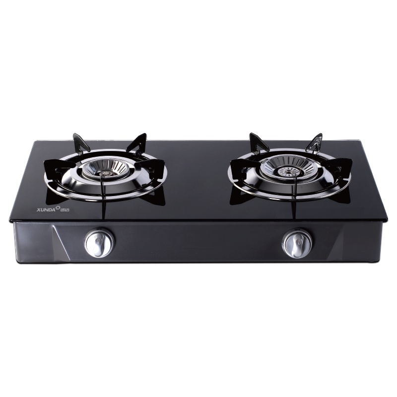 迅达2·N5-M液化气灶双灶台式家用节能猛火灶钢化玻璃天然气