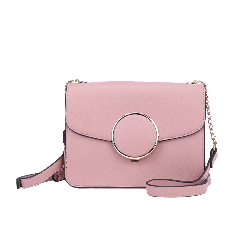 都宝路新款女士时尚链条小方包斜跨包日韩锁链包盖式单肩包