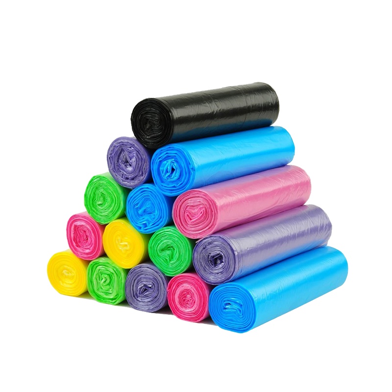 简约现活日用清洁用品家居百货加厚垃圾袋家用5卷100只装黑色厨房卫生间酒店塑料袋大号