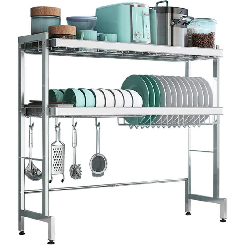 卡贝304不锈钢厨房置物架水槽上方沥水碗碟架洗碗水池晾放碗筷