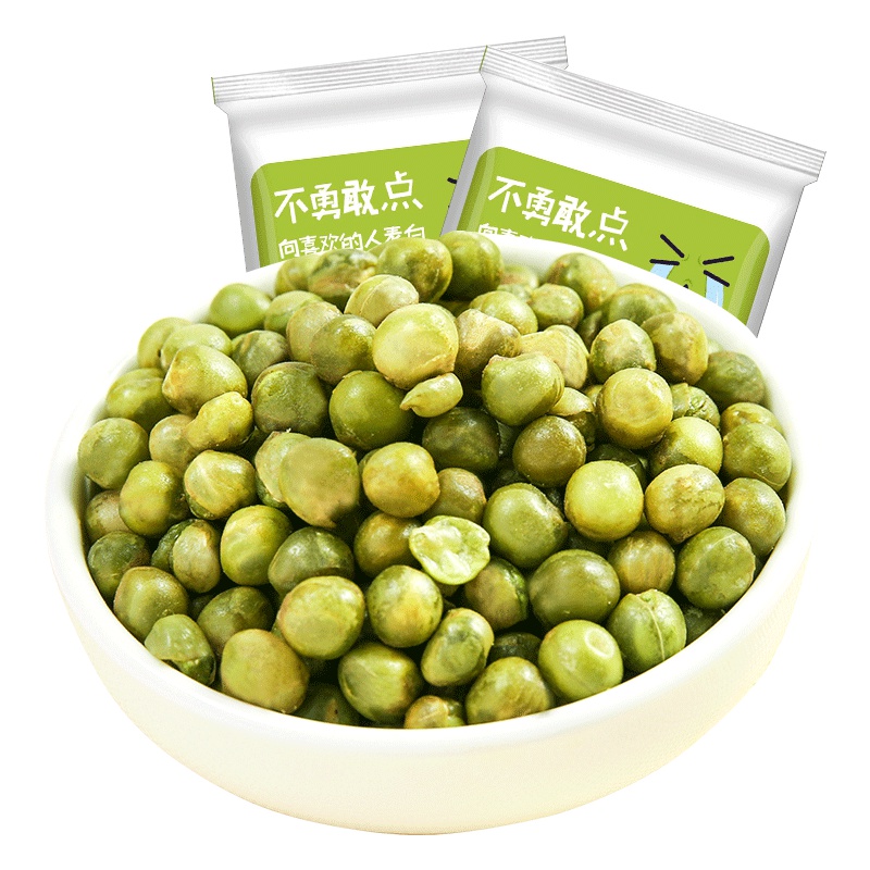 半日闲 休闲零食 青豌豆 蒜香味青豆 坚果炒货特产零食 360g/袋