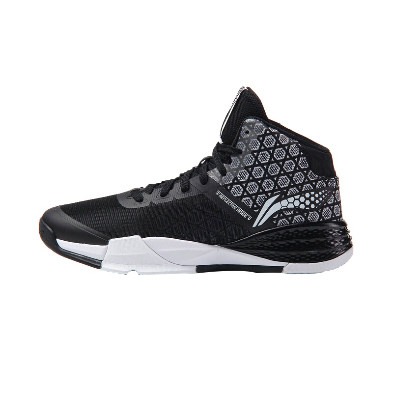 李宁(LI-NING)17夏季男鞋音速5代TD球鞋暴风二代高帮减震透气运动篮球鞋 ABFM005