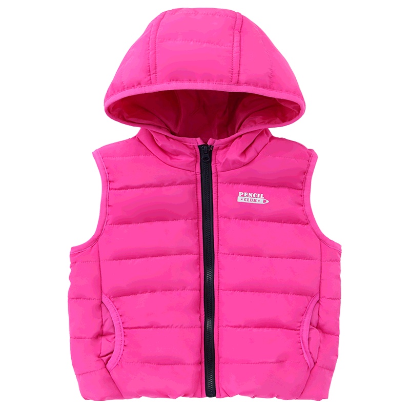 铅笔俱乐部童装秋冬新款男童连帽棉服男宝宝棉衣儿童马甲背心外套