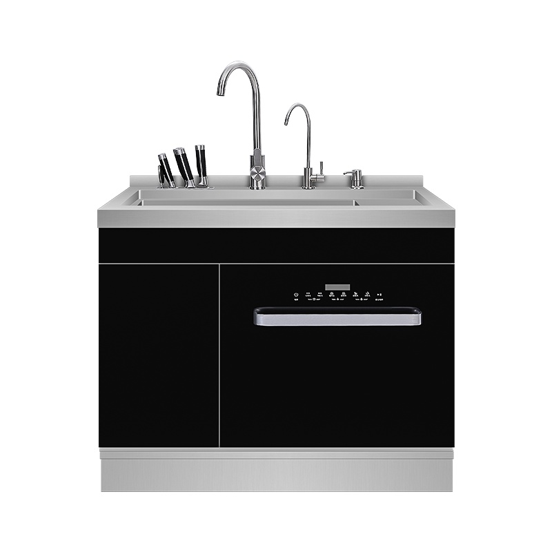 SAST/先科 集成水槽304不锈钢一体嵌入式10套洗碗机900mm消毒柜家用 XK-MX900G