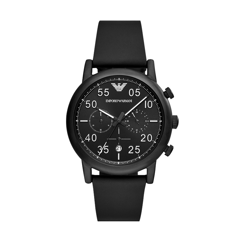 阿玛尼（Armani）新款潮流三眼计时石英防水 飞行员系列石英表 男士手表 AR11133