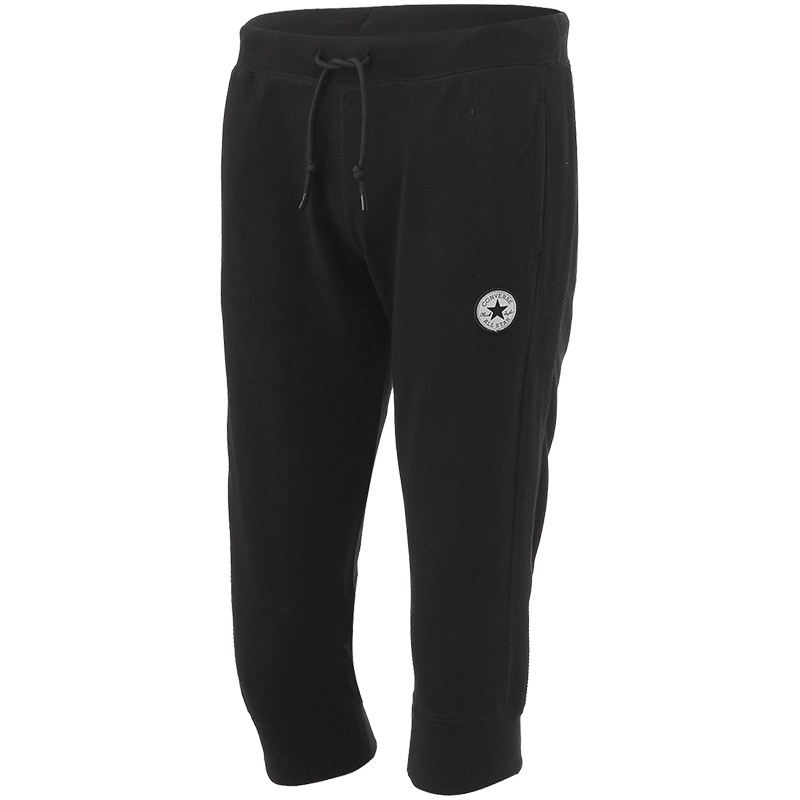 匡威Converse女装运动中裤运动服运动休闲10004410-A01 XS 黑色