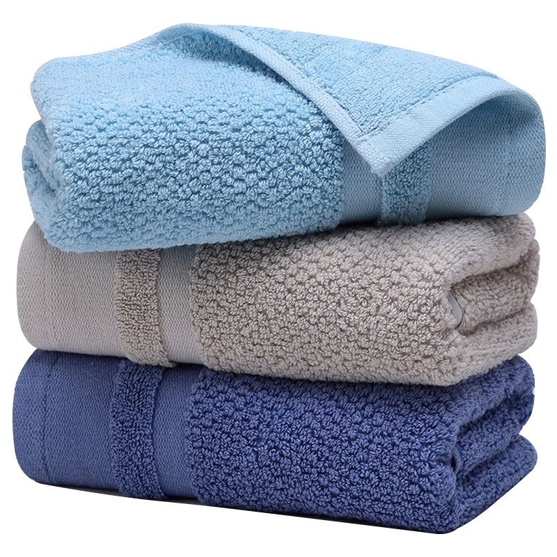 洁丽雅A类纯棉加厚毛巾菠萝纹素色柔软吸洗脸棉面巾100g