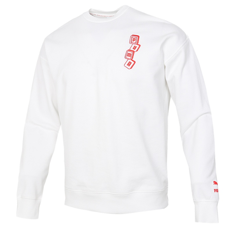 Puma彪马卫衣男2021春季新款圆领套头衫长袖运动服531298