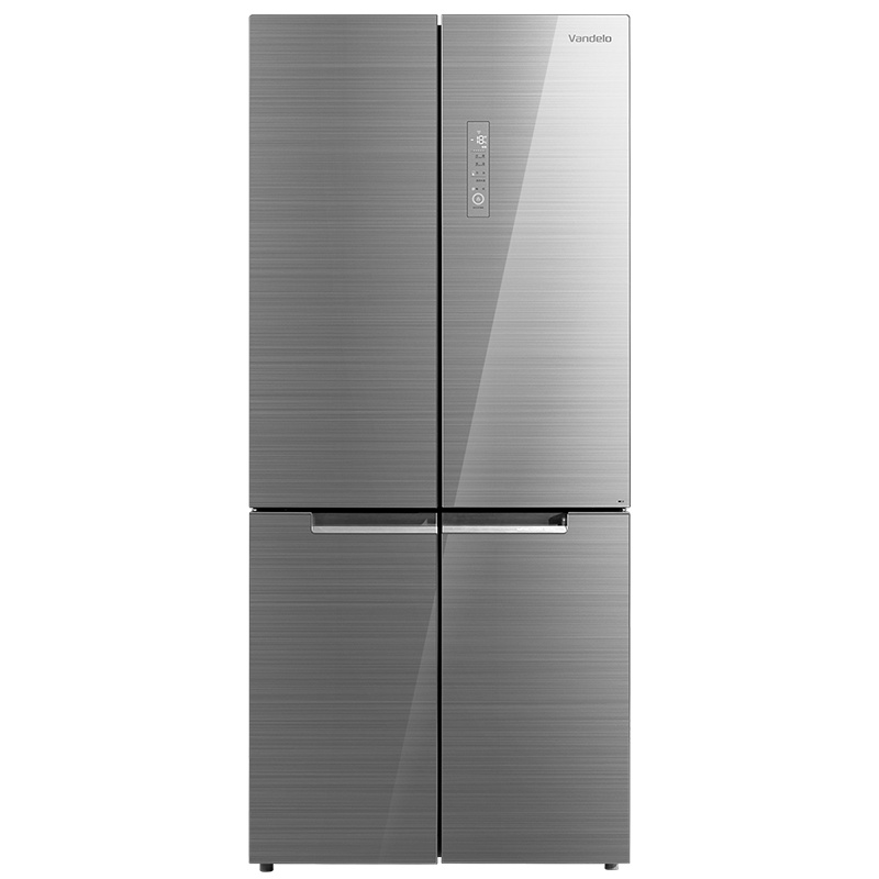 美的(Midea) 535升十字对开门 微晶一周鲜 玻璃面板风冷无霜 大容量冰箱 冰川银 BCD-535WGPZV