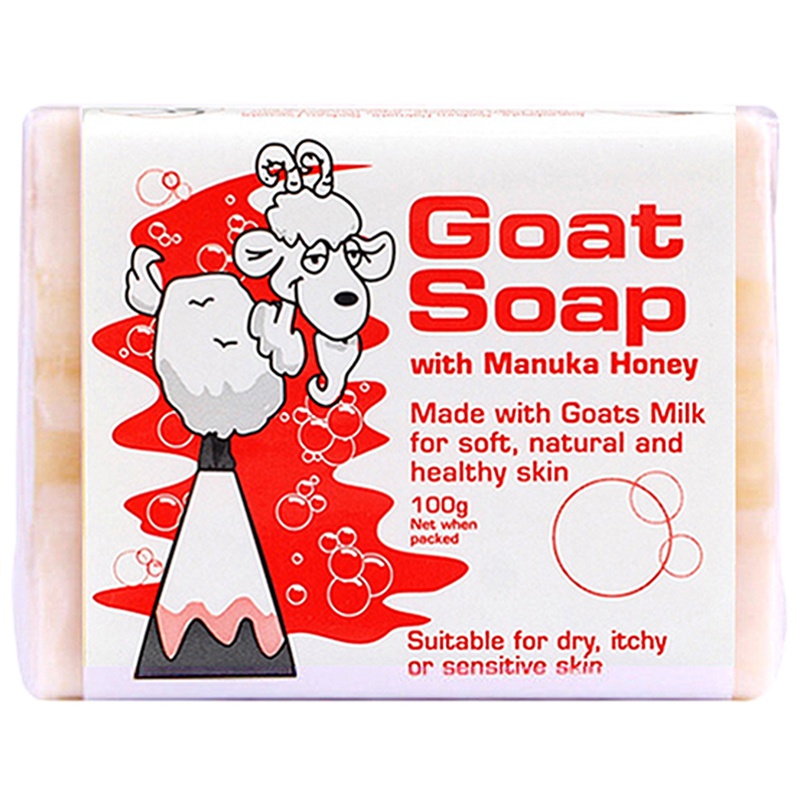 Goat Soap麦卢卡蜂蜜味香皂保湿补水天然润肤100g/块 PH平衡温和配方一皂多用 香皂 肥皂 羊奶洗护 澳洲进口