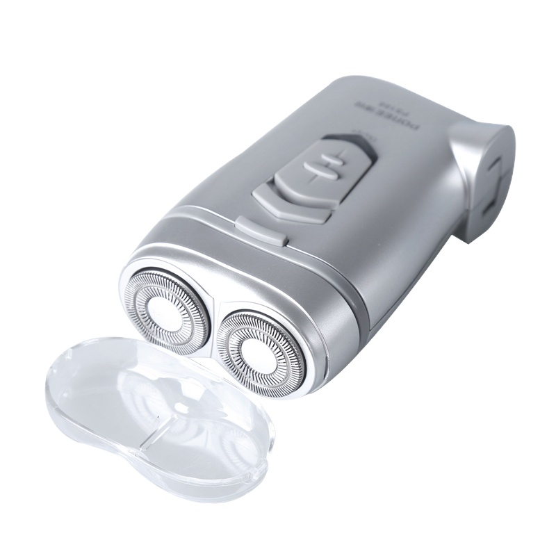 飞科(FLYCO) 博锐(POREE)PS186 旋转式双刀头电动剃须刀 无水洗 充电 经典机身设计浮动式剃须刀(银色)