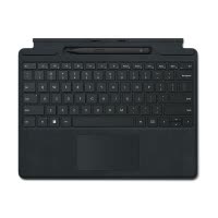 微软 Surface Pro典雅黑特制版专业键盘盖+超薄触控笔2适用Pro9/Pro8 Alcantara材质 磁吸接口