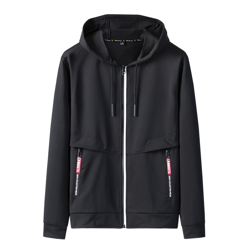 稻草人(Mexican)连帽卫衣男潮春秋季韩版宽松青年运动休闲开衫外套男