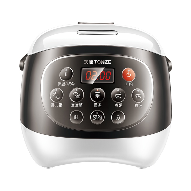 天际FD20A-W三维立体加热电饭煲陶瓷内胆煮饭BB粥煲汤电饭锅迷你婴儿辅食煮饭锅小型家用2-3人全自动预约功能2L