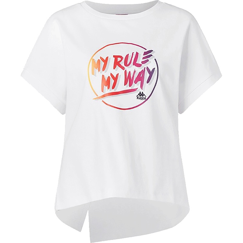 卡帕（Kappa）运动女款半袖T恤舒适透气圆领短袖K0922TD58D