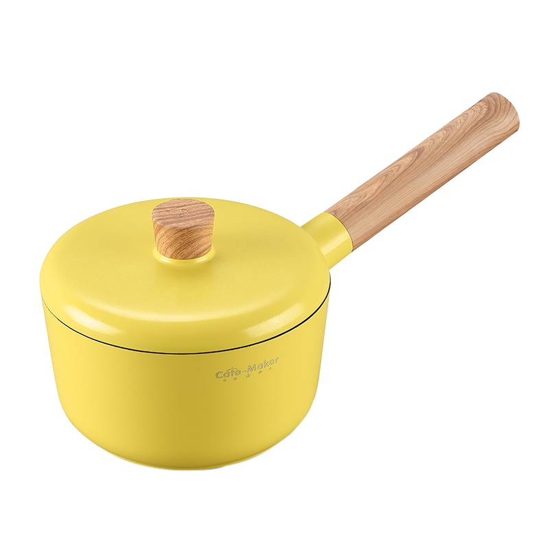 卡特马克(Cate Maker)GYL-DM16NH丹麦奶锅家用小奶锅麦饭石不粘锅婴儿宝宝辅食锅电磁炉热奶泡面锅雪奶锅
